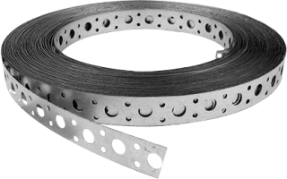 Перфорированная  оцинкованная лента  (ширина 20мм)
